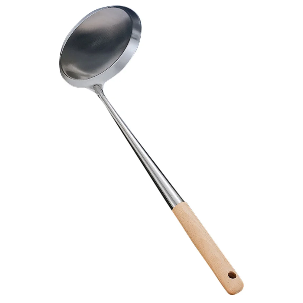 

Kitchen Non-stick Frying Spoon Wood Handle Spoon Frying Spoon Bunuelos Mold