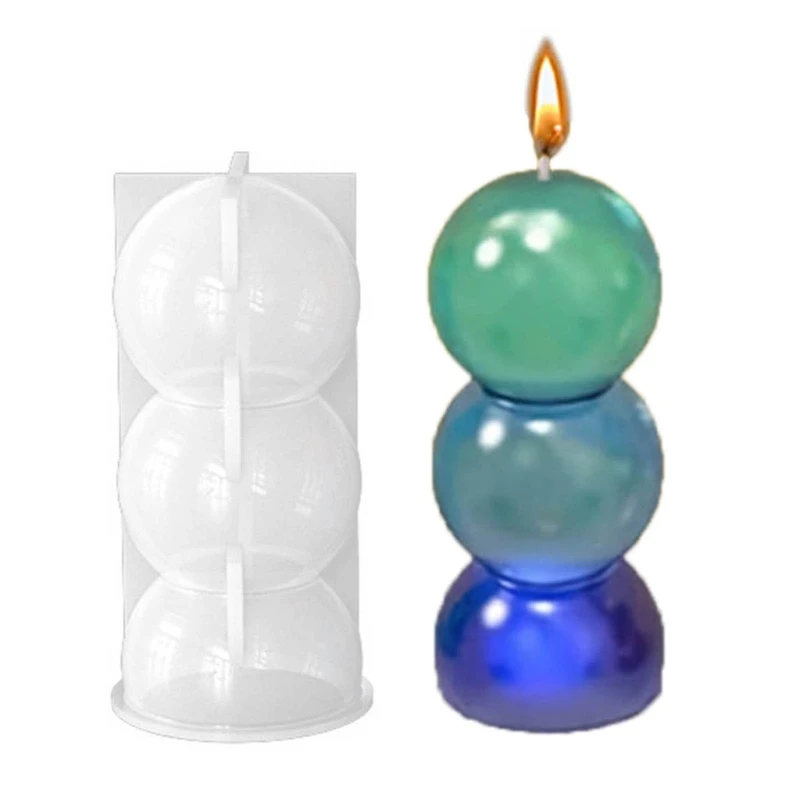 

Reusable Casting Candle Making Geometric Silicone DIY 3D Handicrafts Resin Mould