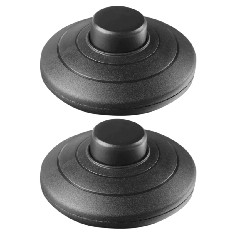 

2Pcs Black In-Line Lamp Foot Switch Push Power Pedal Light Footswitch