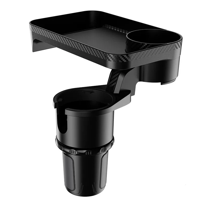 

Portable Auto Car Cup Holder Attachable Meal Tray Expanded Table Desk 360 Rotatable Adjustable Car Food Tray Cup Holder Expander