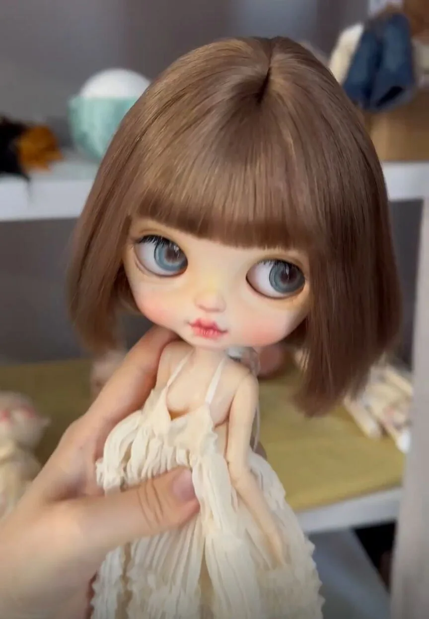2024 Новейший парик BJD Blythe из мохера постоянные прямые волосы индивидуальный