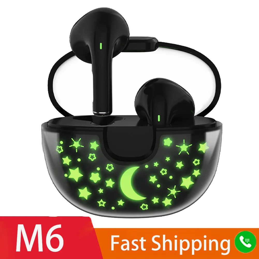 

Bluetooth наушники M6, Спортивные Беспроводные наушники, музыкальные наушники-вкладыши TWS, мини-гарнитура, наушники Life, водонепроницаемые с микро...