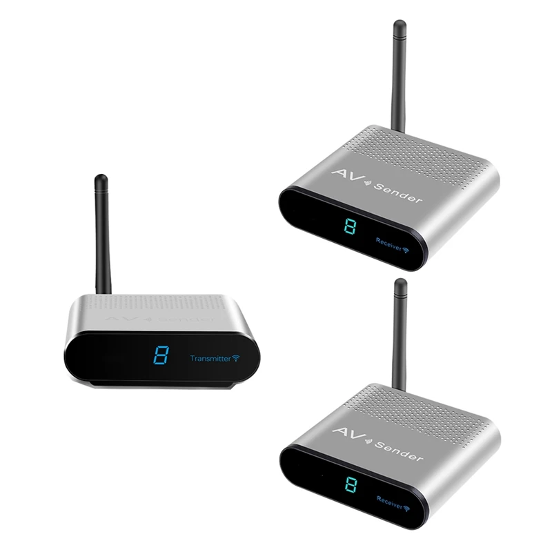 

AV530 Wireless Sharing Transmitter Receiver 8 Groups Of 5.8 Ghz Wireless Audio And Video TV 300M Signal Adapter