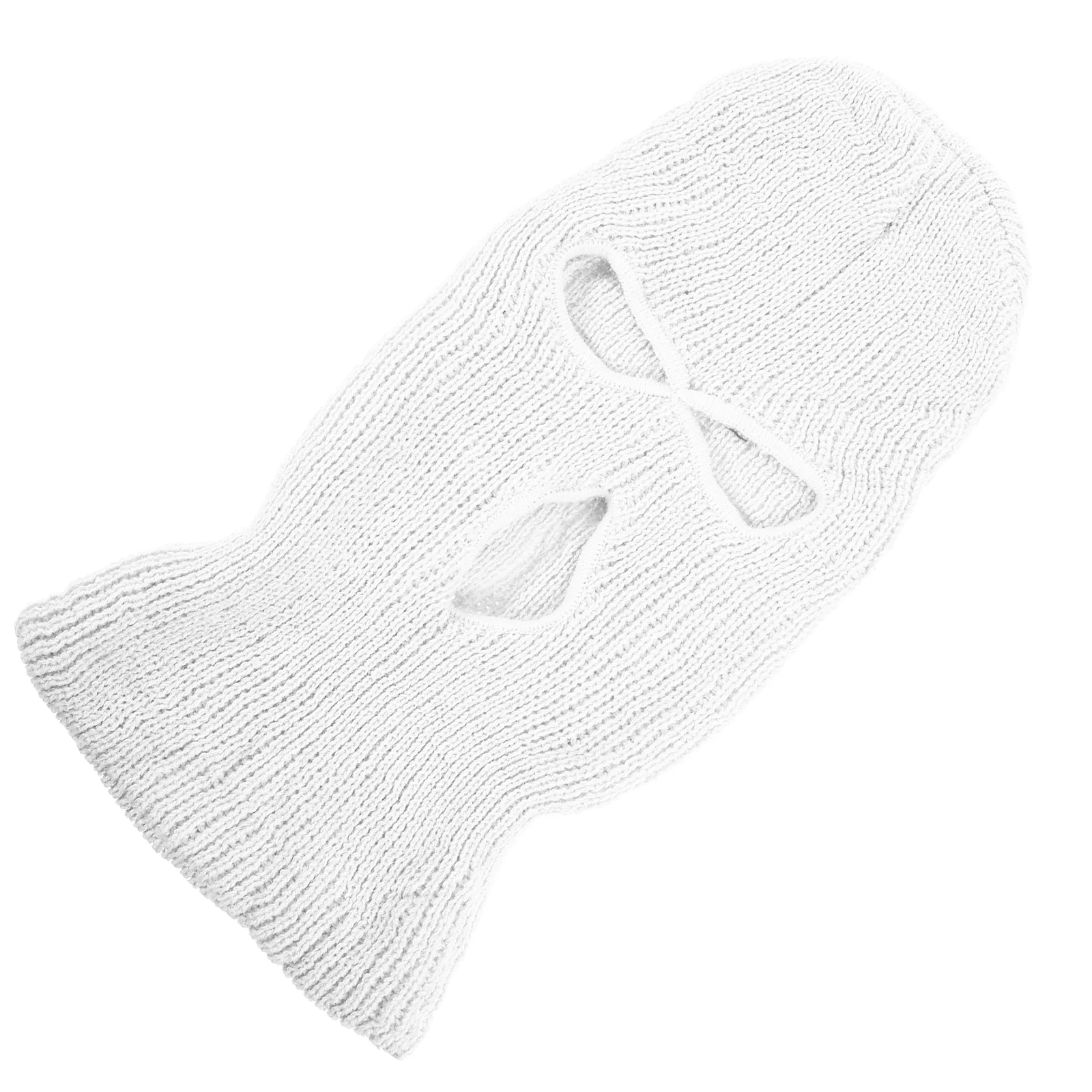 Шерстяная шапка с тремя отверстиями маски для лица вязаная лыжная 3 сохраняющая