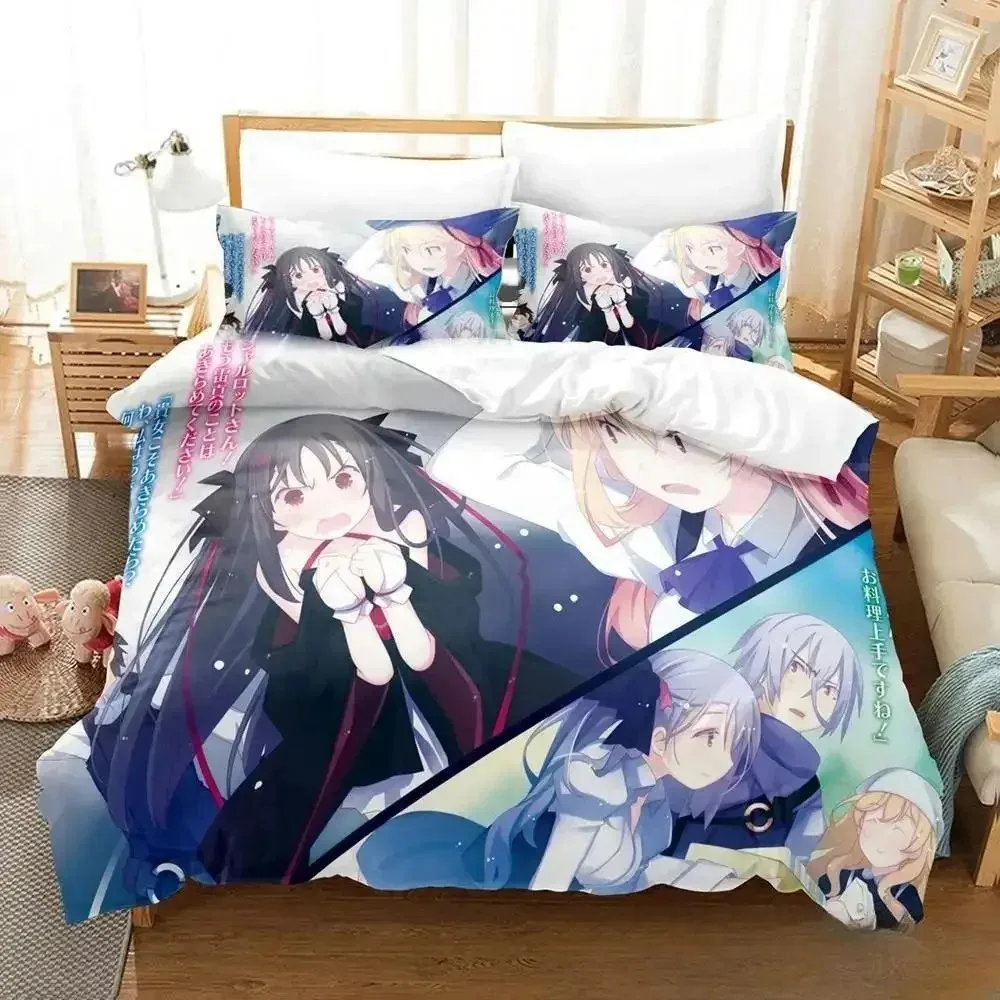 3D Anime Unbreakable Machine-Doll Bedding Set Duvet Cover Bed Quilt Pillowcase Comforter king Queen Size Boys Adult