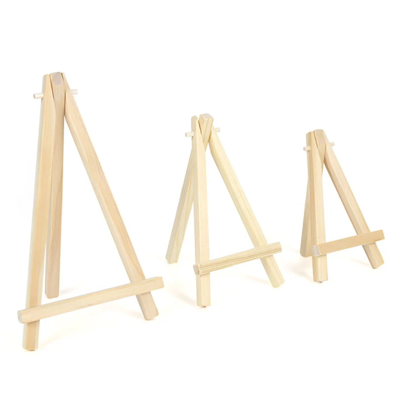 

5pcs Wooden Tripod Art Painting DIY Handmade Display Stand Business Card Stand Interior Home Decor Wedding Home Party Supplies