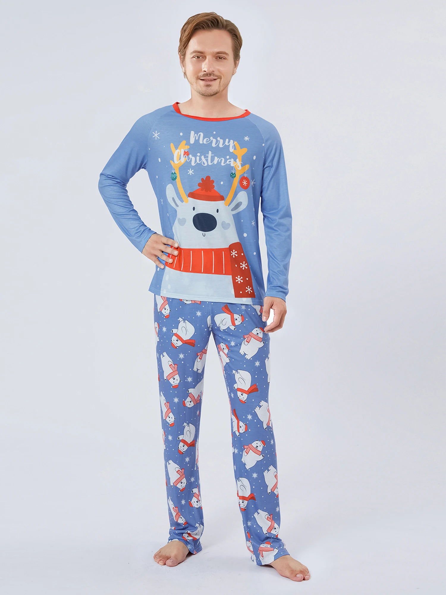 

Family Matching Christmas Pajamas For Mens Ladies Boys Girl Baby Childrens Long Sleeve Tops And Pants Sleepwear Set