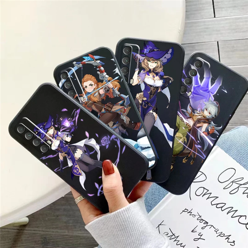 

Genshin Impact Project Game Phone Case For Huawei Honor 10 V10 10i 10 Lite 20 V20 20i 20 Lite 30S 30 Lite Pro Liquid Silicon