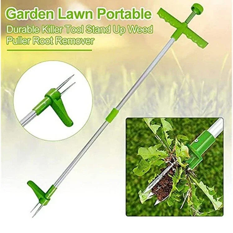 

Root Remover Long Handle Lightweight Claw Weeder Manual Outdoor Yard Stand Up Garden Lawn Grass Puller Weed Killer Tool