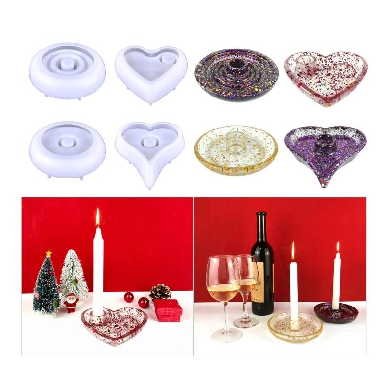 

Circle Holder Mould Handmade Concrete Gypsum Mold Lipstick Container Resin Mold for Home Decorations DIY Crafts