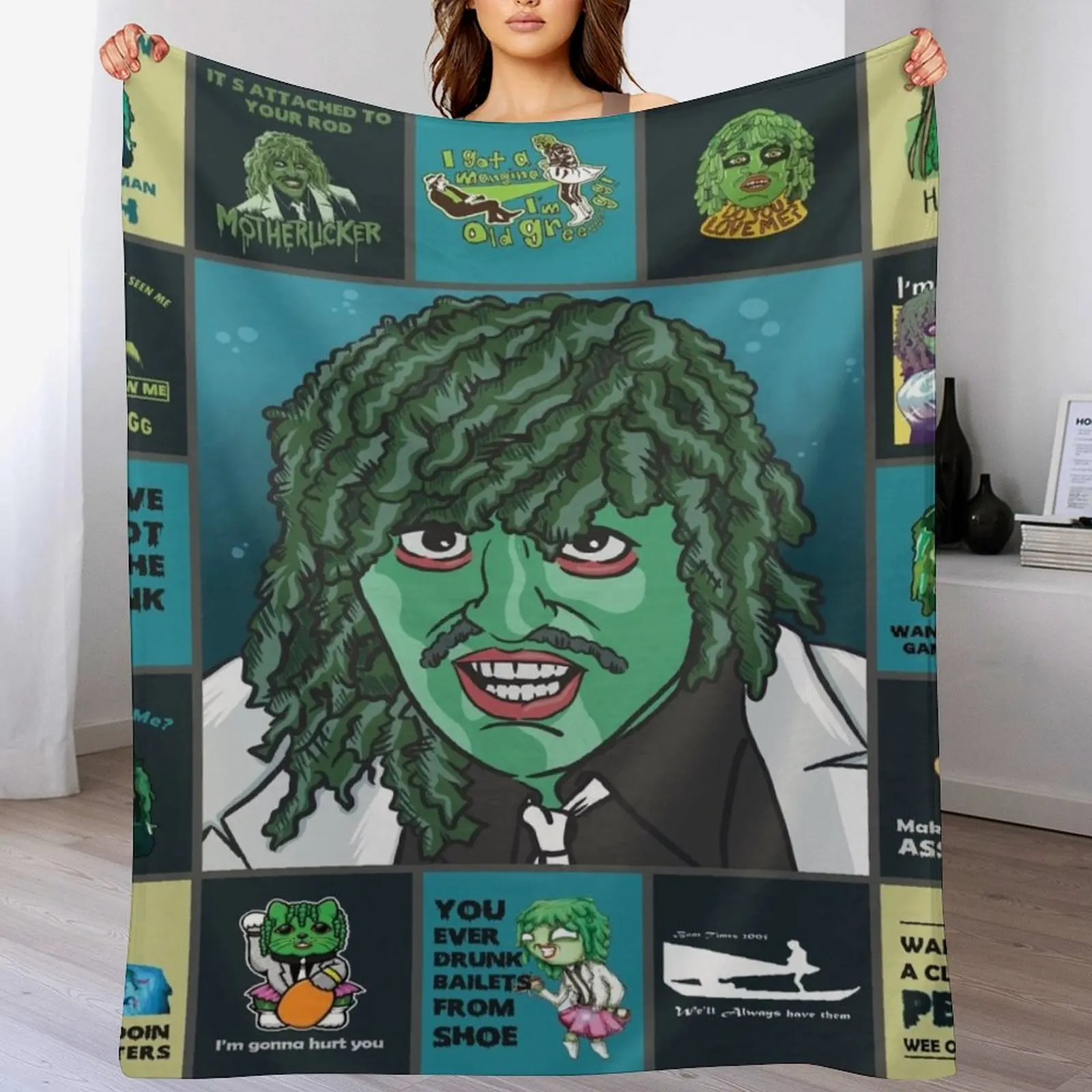 Фото Плед M Old Gregg Quilt Ver.0217, мягкое теплое одеяло, подарок для дедушки и бабушки №1