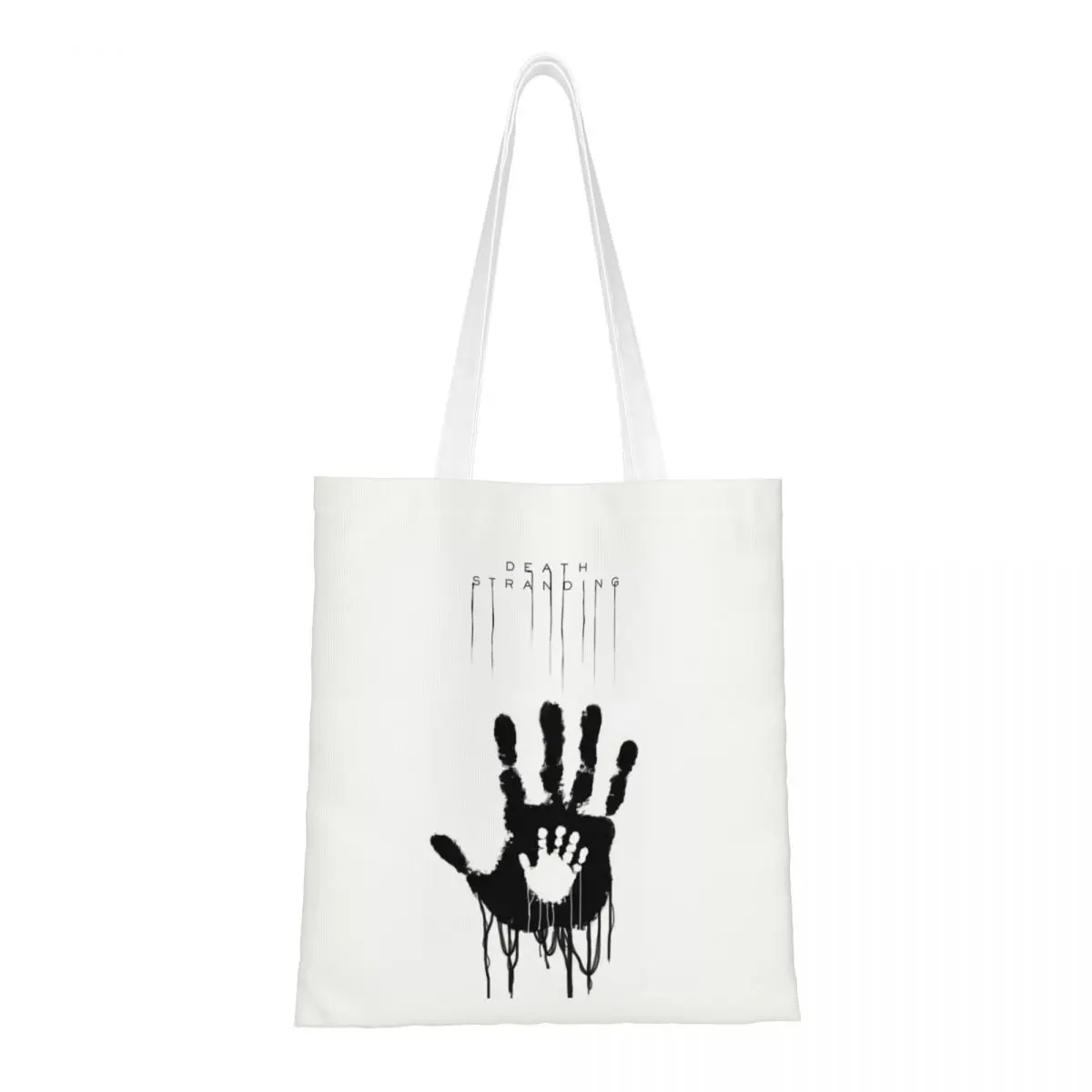 Фото Death Stranding Hand Tote Bags Women Handbag Foldable Student Kojima Productions Shoulder Bag Reusable Shopping Bag №1
