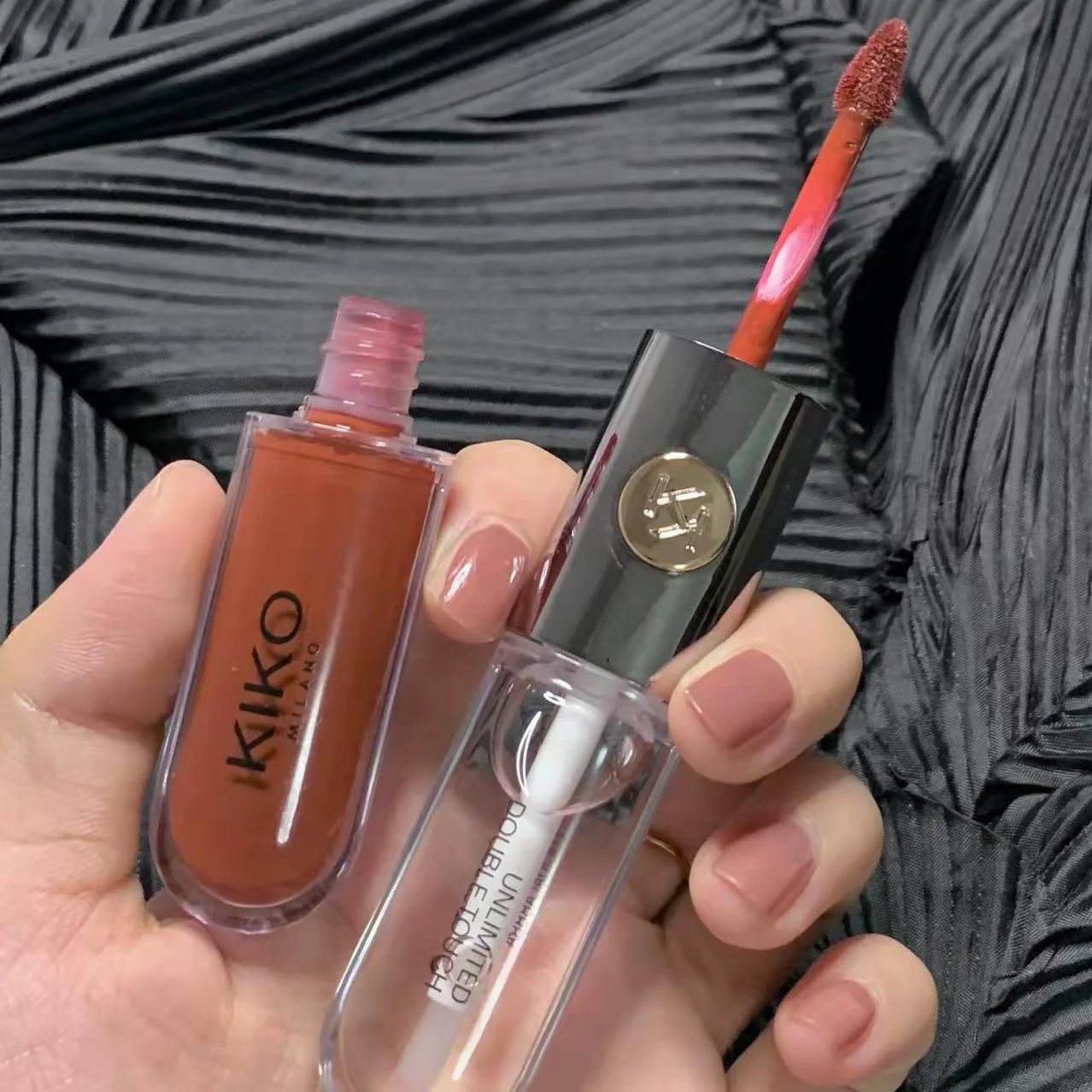 

KIKO make up lip oil Lip Glaze Non-Fading Lipsticks Makeup Gloss Milk Tea Bean Paste Transparent Lip Color lip gloss cosmetic