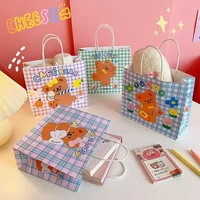 korean cute cartoon pattern paper bag portable shopping bag packaging bag birthday party gift bag storage bag christmas gift