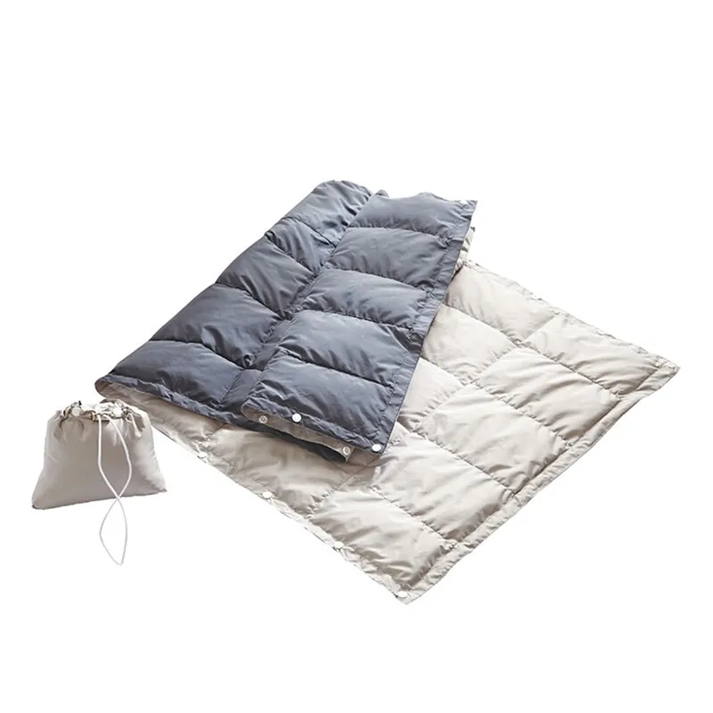 

Зимнее пуховое одеяло, 90% гусиный пух, уличные офисные Теплые шали, одеяла, 250 г, портативное дорожное одеяло, многофункциональная подушка