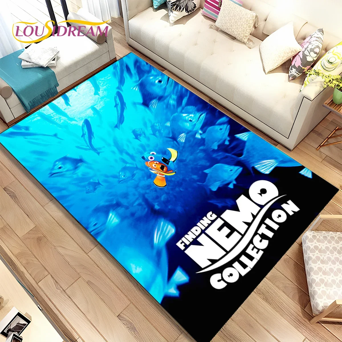 Коврик подводный с мультяшными 3D изображениями Немо ковер для гостиной спальни