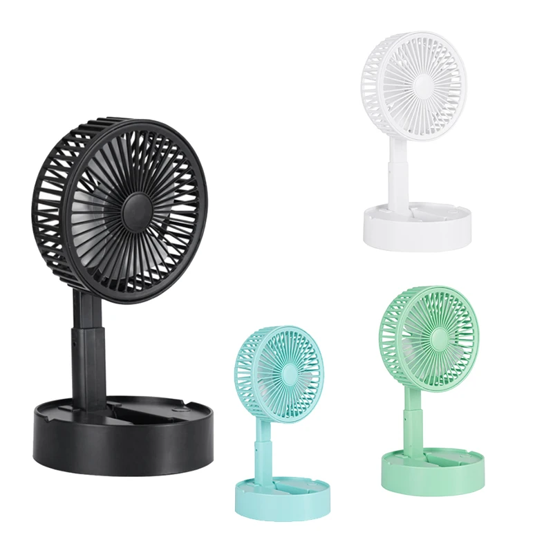 

New USB Charging Handheld Small Fan Portable Outdoor Mini Creative Desktop Office Folding Telescopic Fan