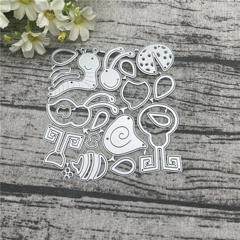 Рамка в виде пчелиных змей и жуков трафареты для резки кружева металла сделай сам