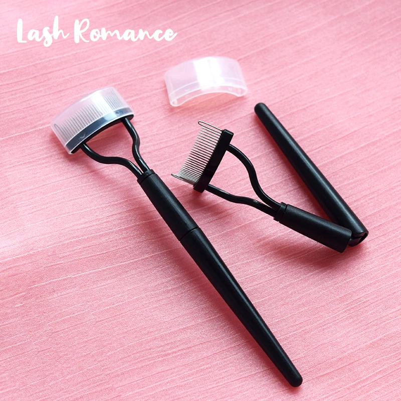 

Eyelash comb Black rod steel needle hair brush, easy to get more convenient beauty tools
