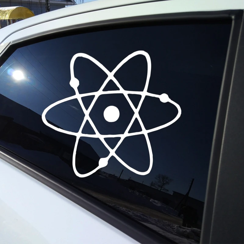 41959 #12x14 см наклейка на автомобиль по атомной химической технологии Виниловая