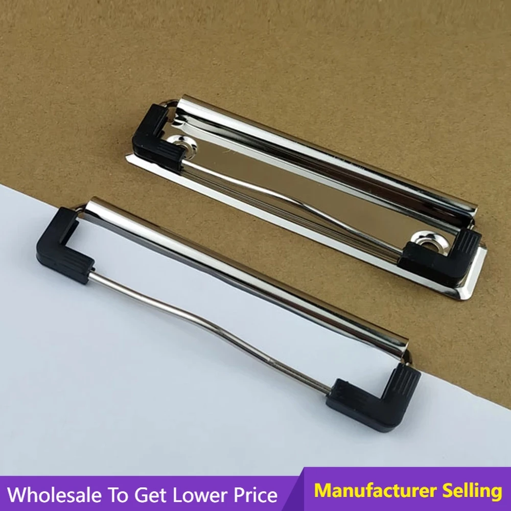 

10pcs Metal Board Clips 10cm Strong Stationery Clip School Office Document Spring Clip Accessory Stationery Notebook File Folder