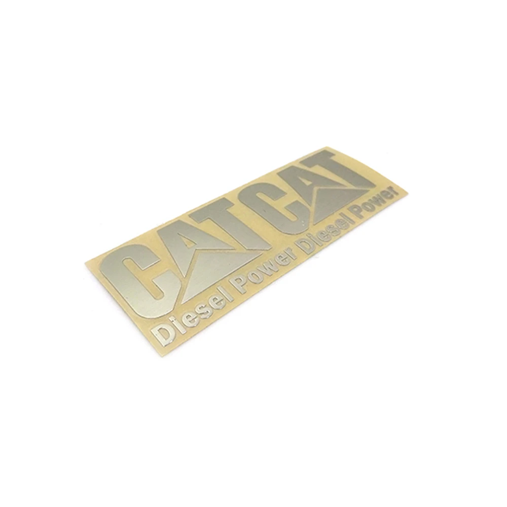 

Metal Decorative Sticker DIY RC Tractor Side CAT Decal for 1/14 RC Truck Modification Part Toy Accessories