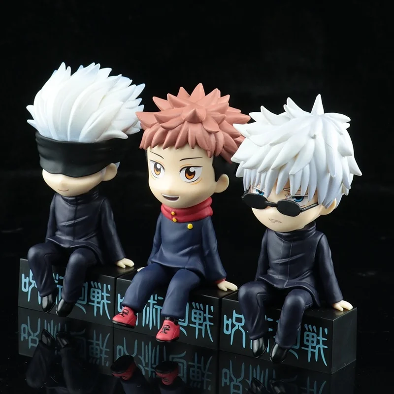 

Gojo Satoru Jujutsu Kaisen Anime Figure Yuji Itadori Action Figurine Fushiguro Megumi Kugisaki Nobara Collectible Model Doll Toy