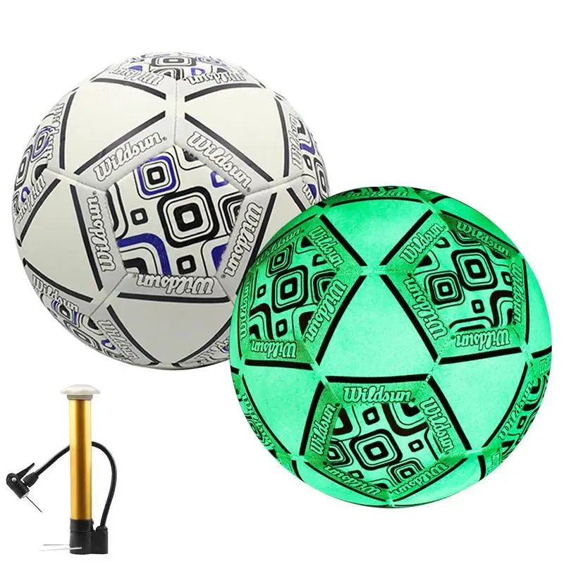 

Светящийся футбольный мяч, светящийся светоотражающий футбольный мяч, размер 5, светоотражающий футбольный мяч для ночных игр, для трениров...