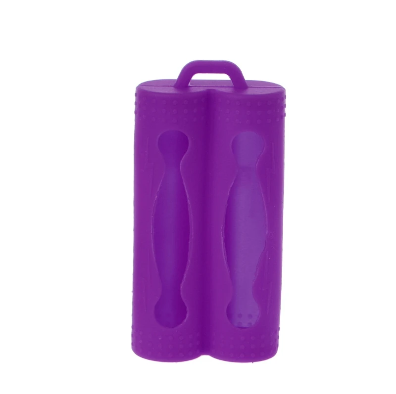 2022 New Mini Soft Silicone Case Protective Skin Cover Storage Bag For 2x 18650 Battery | Boxes