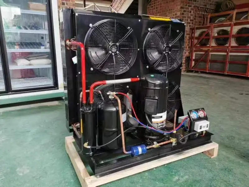 Полугерметичный конденсаторный компрессорный блок с воздушным охлаждением