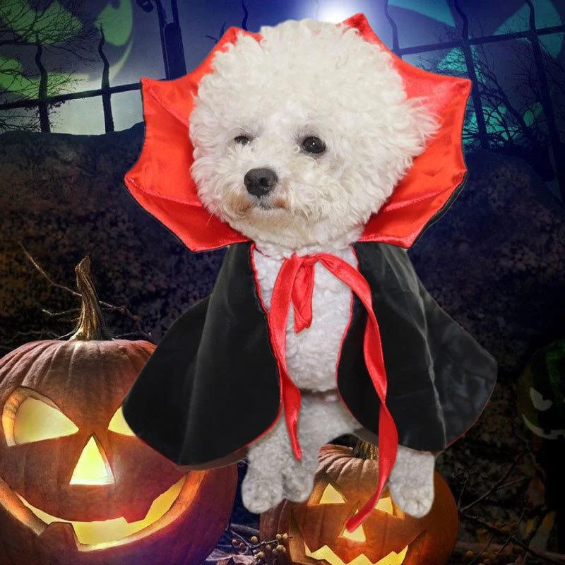 

NEW Halloween Pet Costumes Cute Cosplay Vampire Cloak for Small Dog Cat Kitten Puppy Dress Kawaii Pet Clothes Cat Accessoties