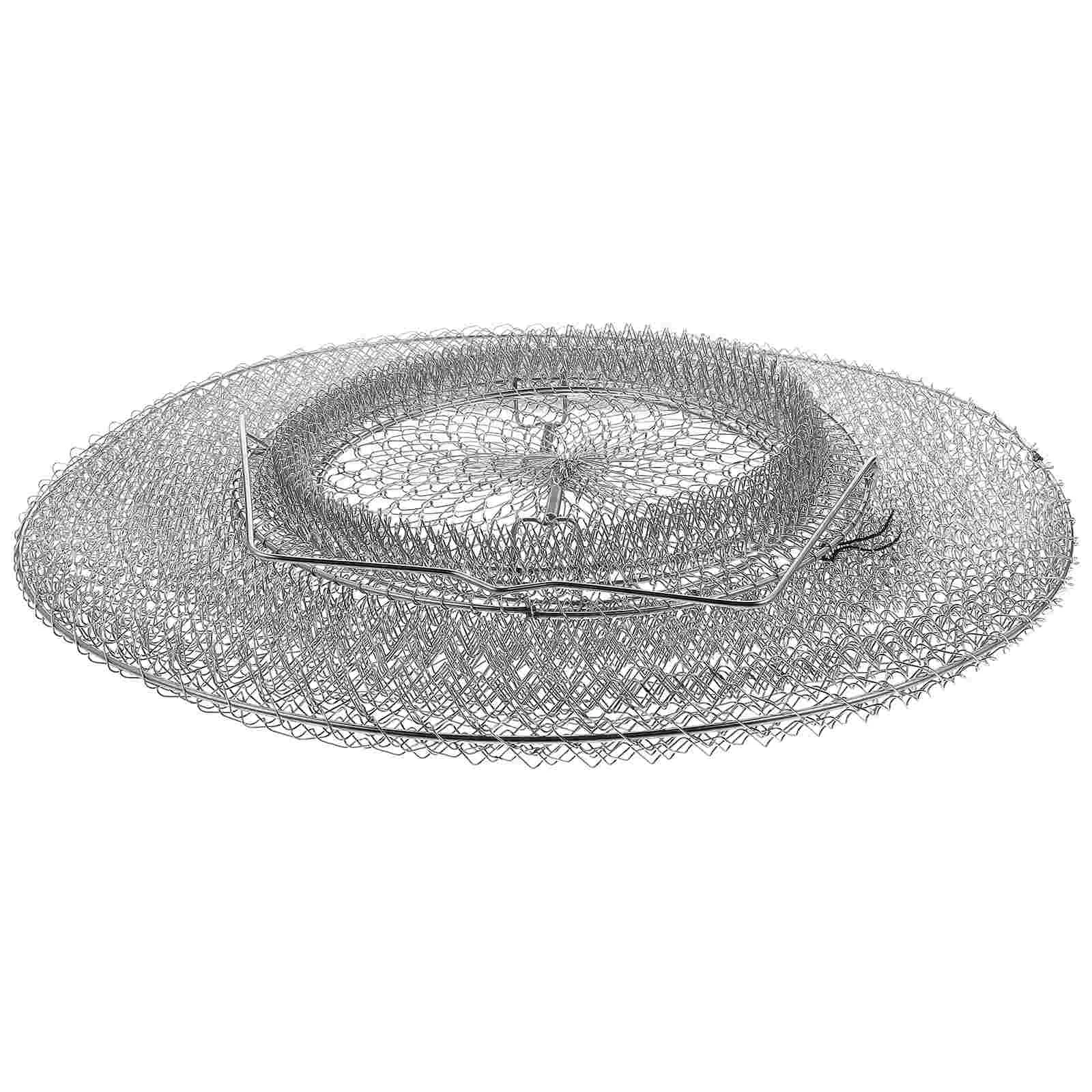 

1pc Durable Fishing Cage Metal Fish Container Stainless Steel Fish Guard