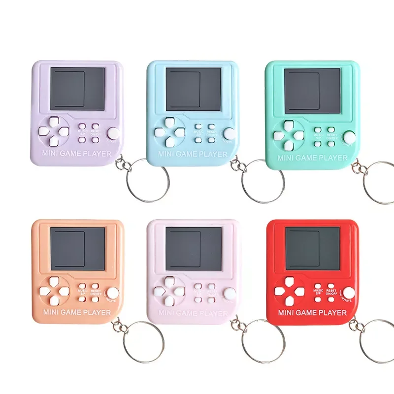 

NEW Handheld Game Players Machine Pocket Game Console Built-in 23 Games Use for Key Chain Ring Holder Kids Gift