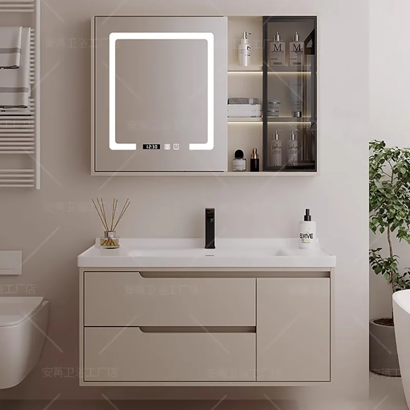 

Washbasin Bathroom Cabinets Vanity Wall Shelves Tool Drawer Bathroom Cabinets Toilet Storage Mobiletto Bagno Furniture YX50BC