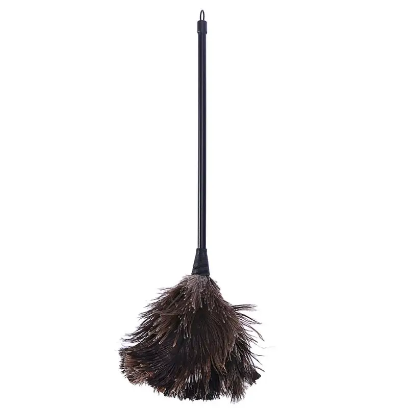 

Ostrich Duster Feather Dusters with Long Plastic Handle Cleaning Brush Tool