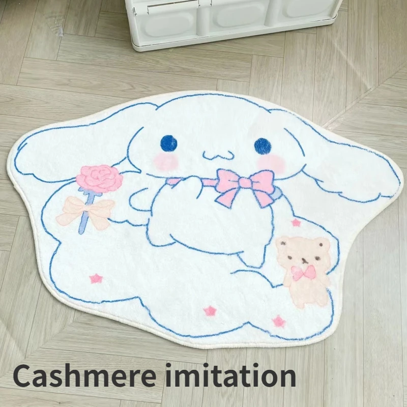 Мультяшные напольные коврики Sanrio Cinnamoroll Симпатичные плюшевые разных размеров