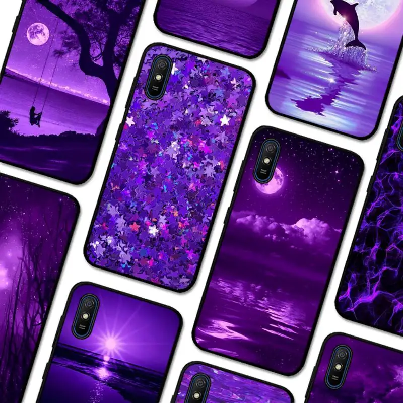 

infinity on Purple Phone Case for Redmi 5 6 7 8 9 A 5plus K20 4X S2 GO 6 K30 pro