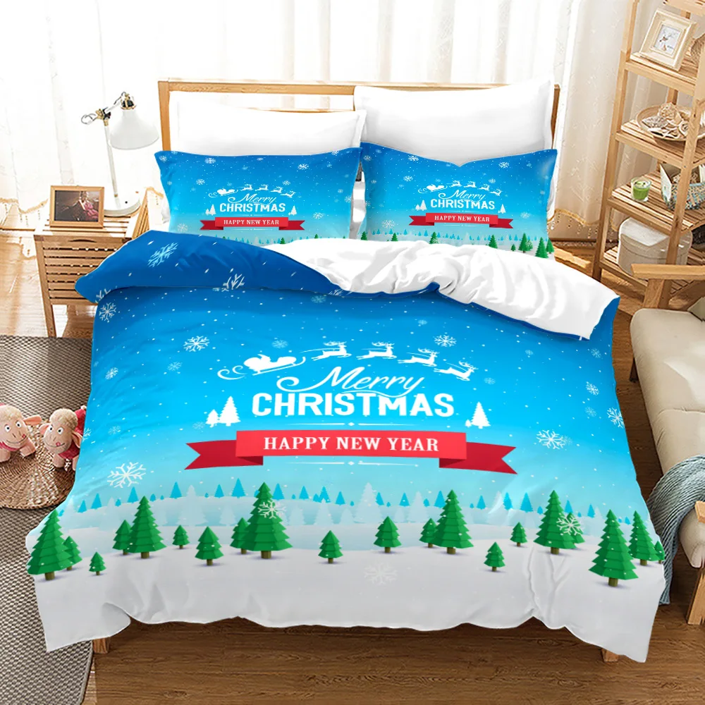

Single Twin Full Queen King Size Snowman Bed Set Aldult Kid Bedroom Duvetcover Sets Christmas Bedding Set 3D Print 015
