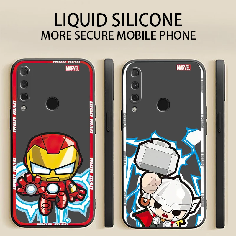 

Marvel Comics Phone Case For HUAWEI P Smart 2020 2019 Z 2021 Luxury Ultra Original Silicone Cover Coque Liquid Silicon Funda