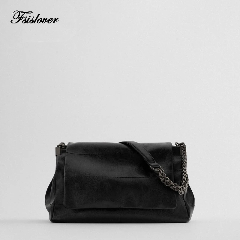 

Роскошная брендовая сумка через плечо из мягкой искусственной кожи на цепочке, дизайнерские женские кошельки и сумочки в стиле рок, клатч, ж...