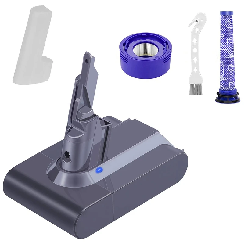 Аккумулятор V7 4600 мАч для Dyson Сменный аккумулятор пылесоса с головкой двигателя