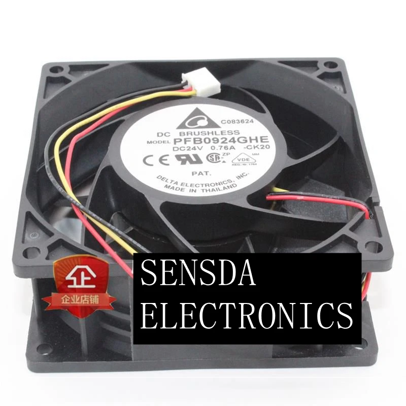 PFB0924GHE DC 24 В 92 мм 90 ОХЛАЖДАЮЩИЙ ВЕНТИЛЯТОР Для Вентилятора охлаждения сервера Delta 0