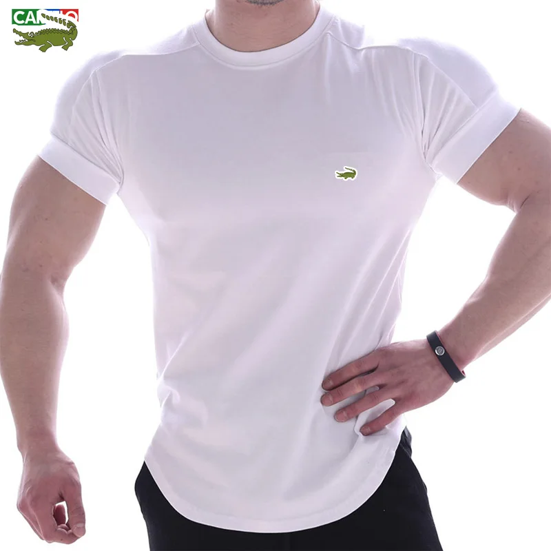 

2023 CARTELO New Men's T-shirt Cotton Casual Short-sleeved Shirt Men's Running Sports Training Outdoor Fitness Men's Sportswear