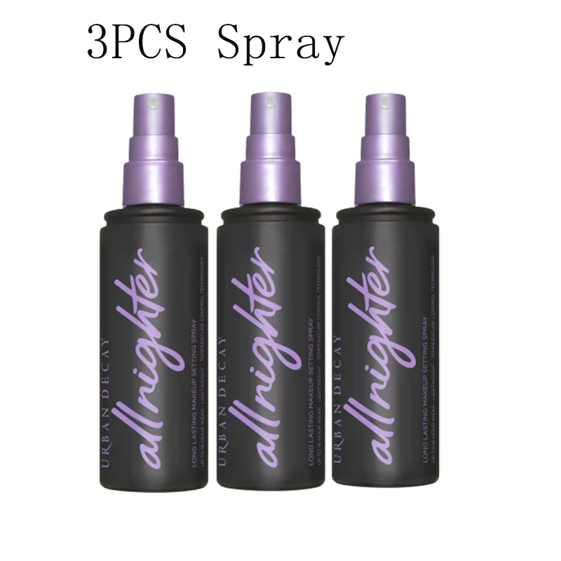 

3pcs Urban Decay Makeup Setting Spray Fast-Forming Film Moisturizing Matte Non-Sticky Spray Oil Control Anti-Sweat Anti-Smudge