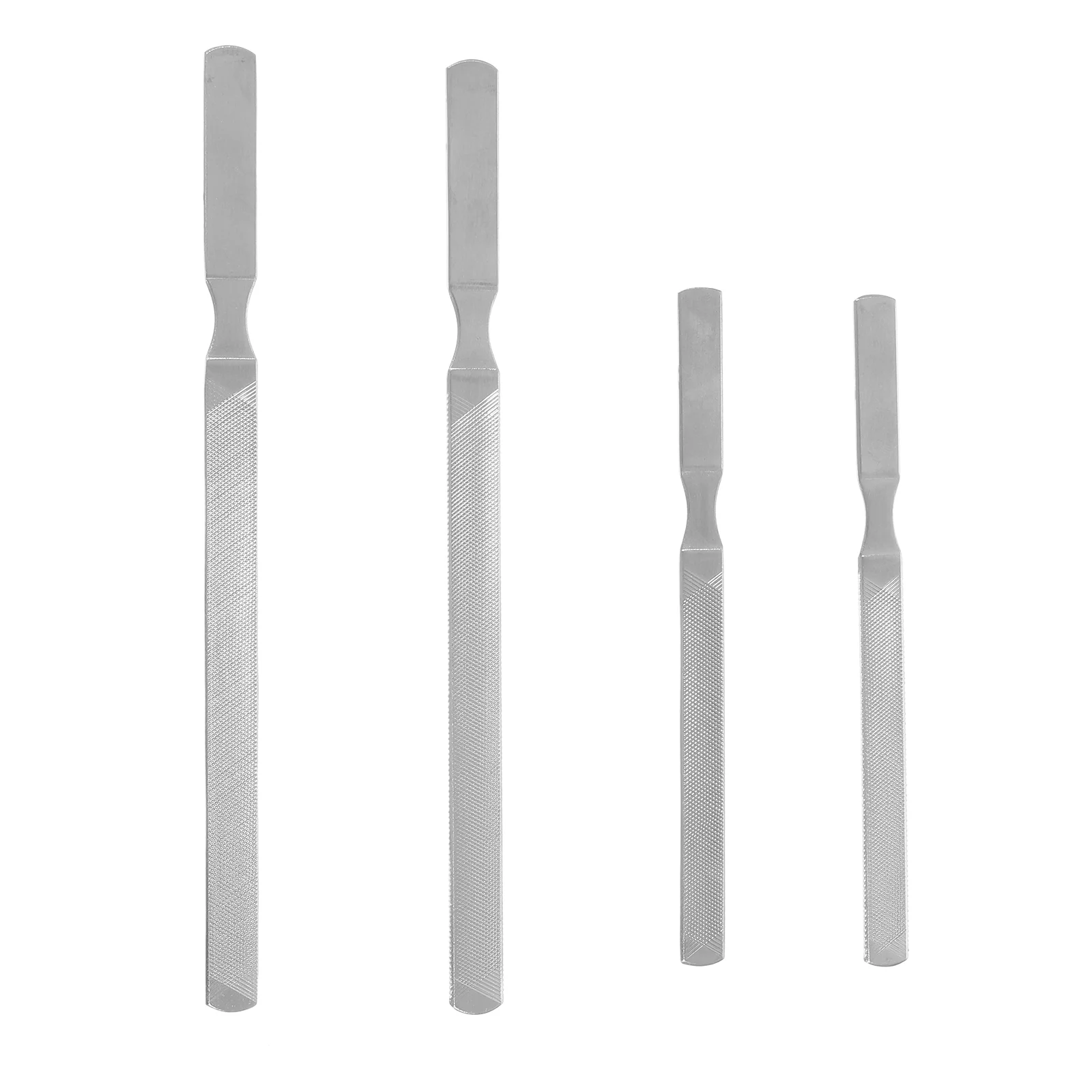 

4pcs Stainless Steel Anti-skid Nail Files Creative Nail Art Files (Silver)