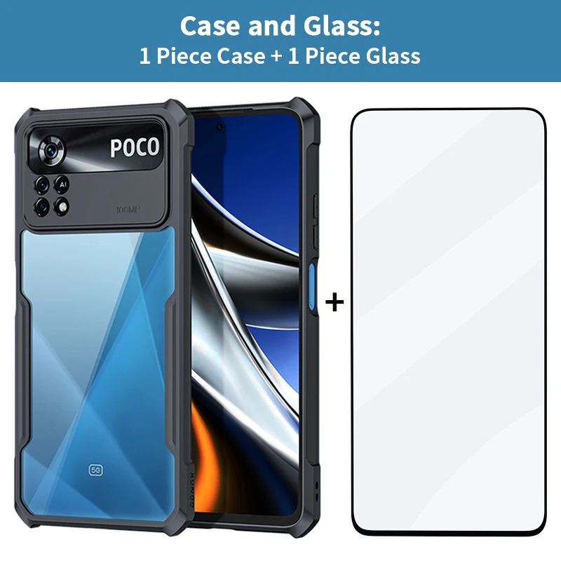 xundd phone case for poco x4 x3 m4 pro case airbag shockproof bumper shell screenlens full protection back tranparent cover free global shipping