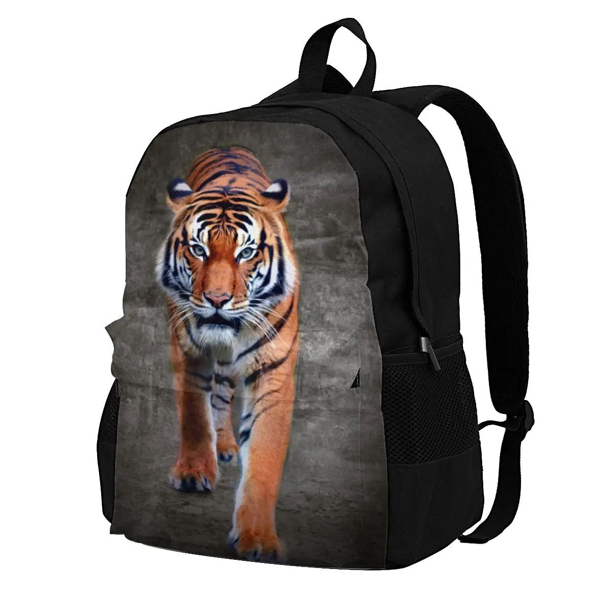 

Prowling Tiger Backpacks Animal Lightweight Novelty Polyester Backpack Daily Female Bags
