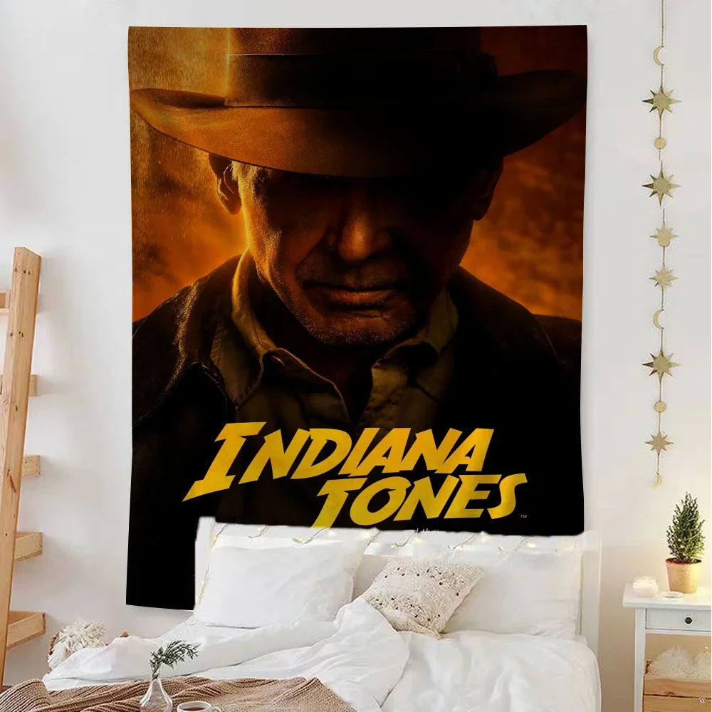 Крупный настенный гобелен с принтом Индиана Джонс подвесной Таро хиппи