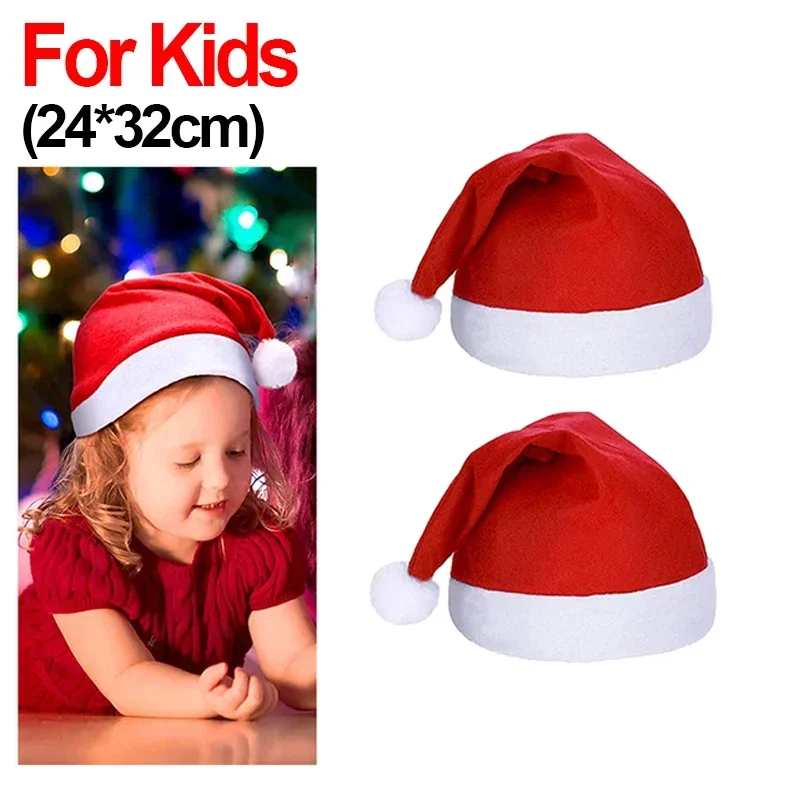 Красные новогодние шапки unisex