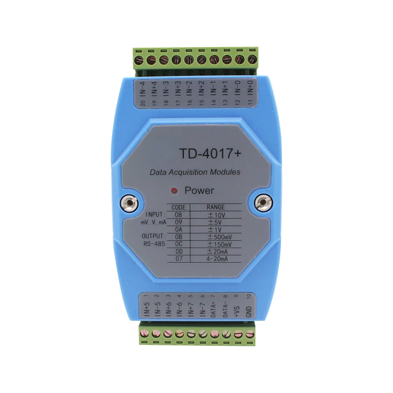 

4-20 Ma Turn RS485 Signal Acquisition Card Collector Analog Input Current Voltage Acquisition Module 8-way AI